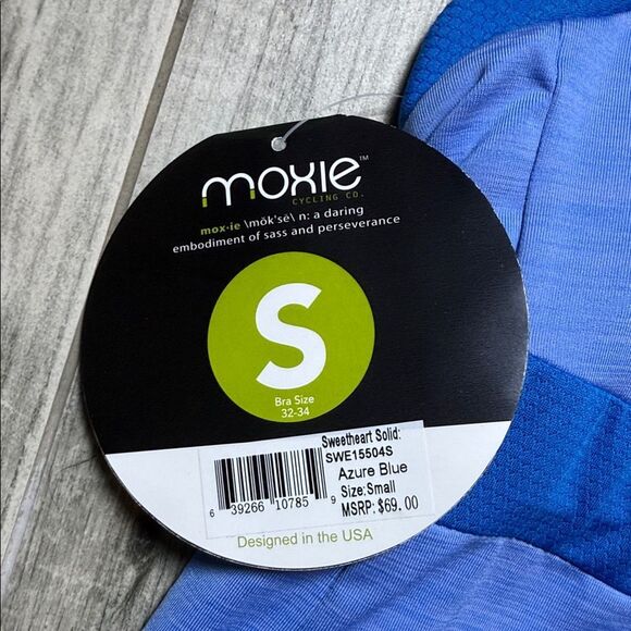 Moxie Cycling Co. Tank Sweetheart Solid Azure Blue - Picture 4 of 8